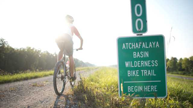 Biking the Atchafalaya Basin Wilderness Bike Trail