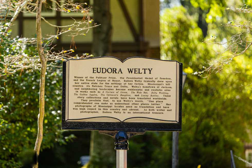 Eudora Welty Literary Trail Marker