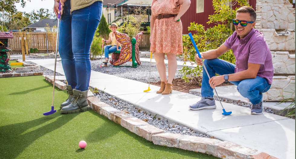 Mini Golf at Slidell's Old Town Soda Shop