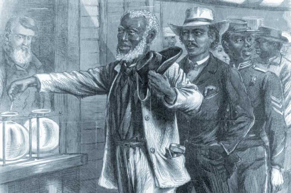 First African American Vote by Alfred Waud