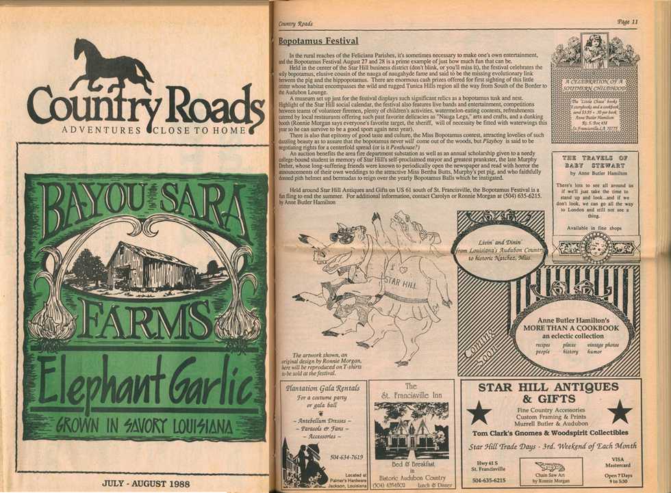 1988 Cover and Bopotamus Festival article