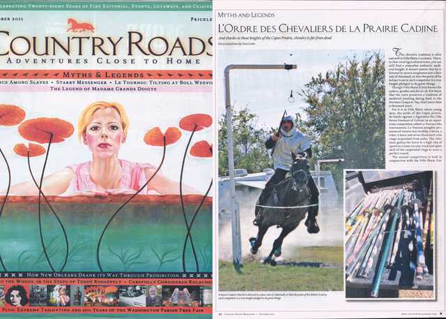 Country Roads October 2011 Cover and Story on the Tournoi