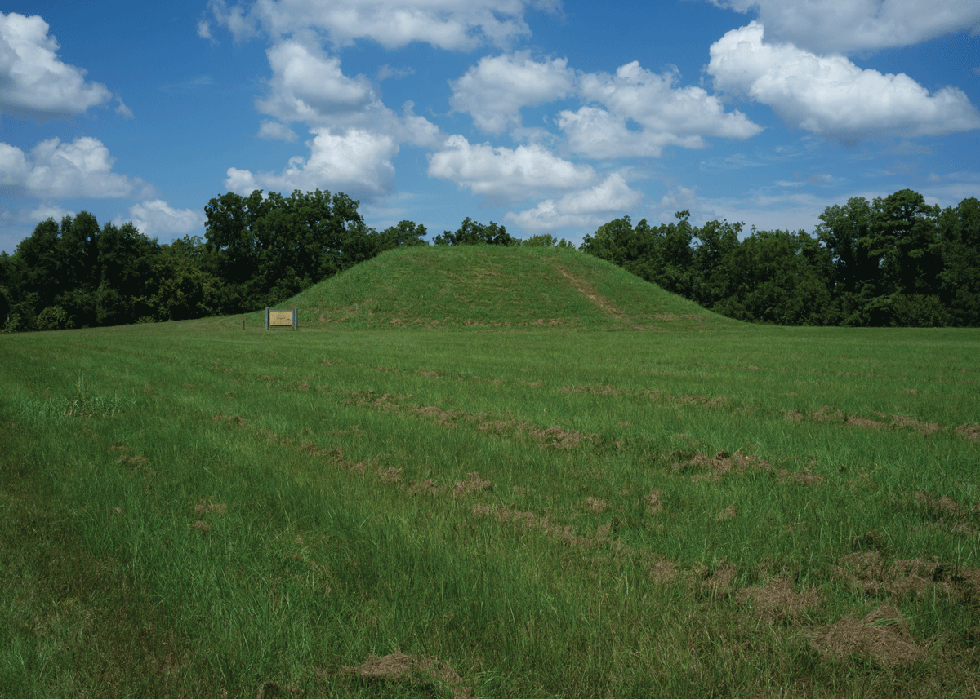 Emerald Mound near Stanton, Mississippi.